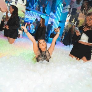 Ball pit at Sisterhood, Shoreditch